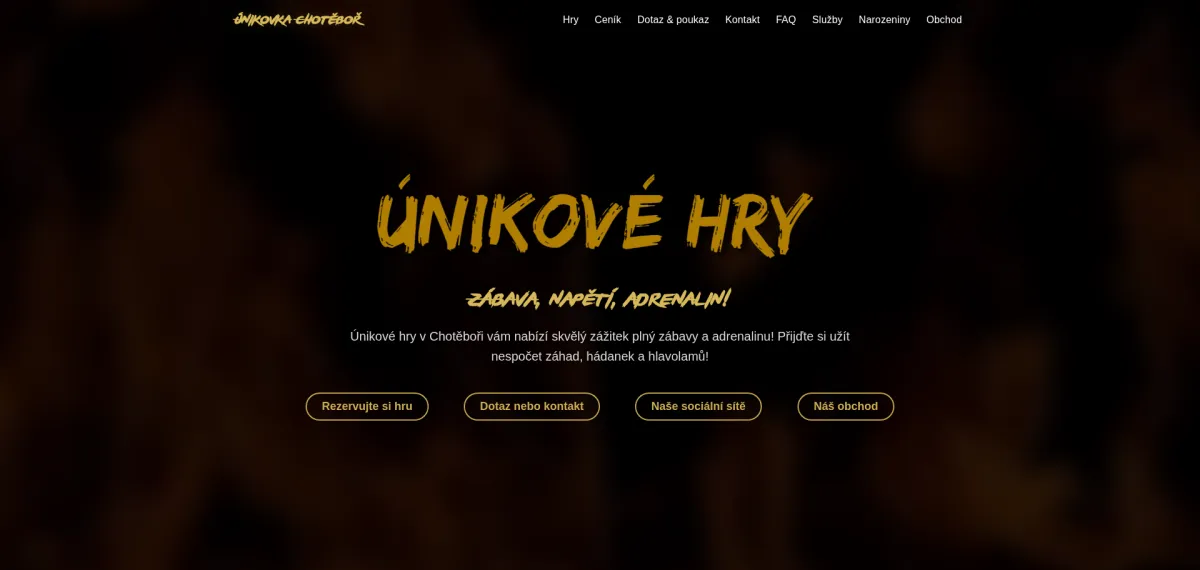 Únikovka Chotěboř