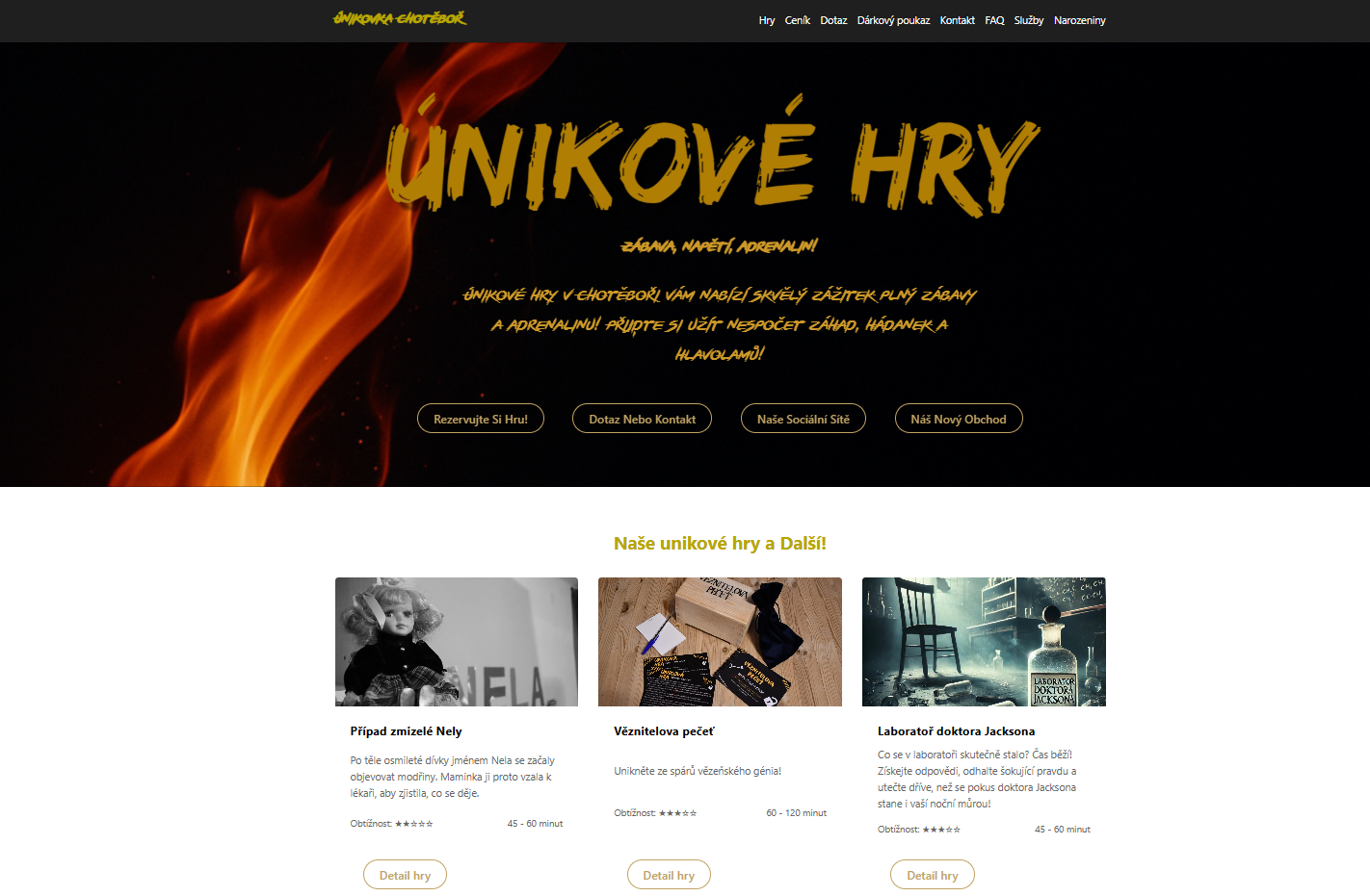 Únikovka Chotěboř